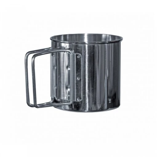 Basic Nature - Tasse En Inox Avec Anses Pliables -Camping Équipement Boutique basic nature tasse en inox avec anses pliables 1