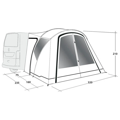 Outwell - Lakecrest - Auvent Camping-car -Camping Équipement Boutique outwell lakecrest auvent camping car detail 4